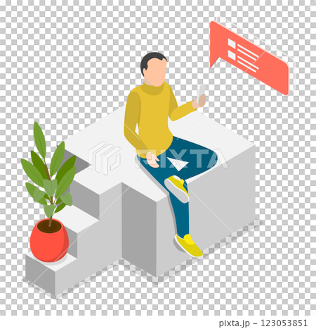 3D Isometric Flat Illustration of Online Shopping. Item 3 3D Isometric Flat Illustration of Online Shopping. Item 3 123053851