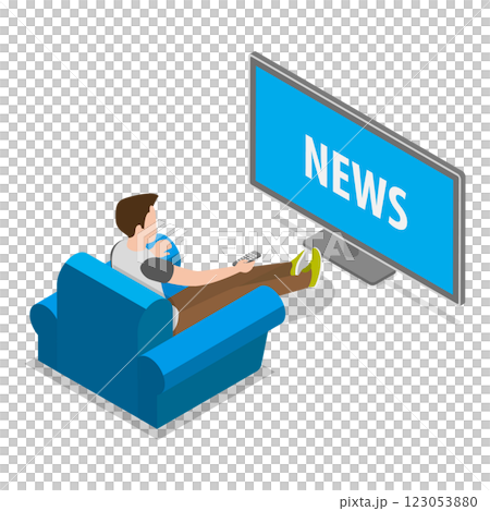 3D Isometric Flat Illustration of Mass Media. Item 1 3D Isometric Flat Illustration of Mass Media. Item 1 123053880