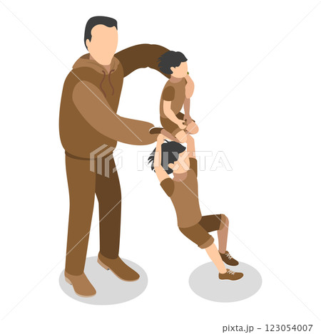 3D Isometric Flat Set of English Alphabet with People. Item 10 3D Isometric Flat Set of English Alphabet with People. Item 10 123054007