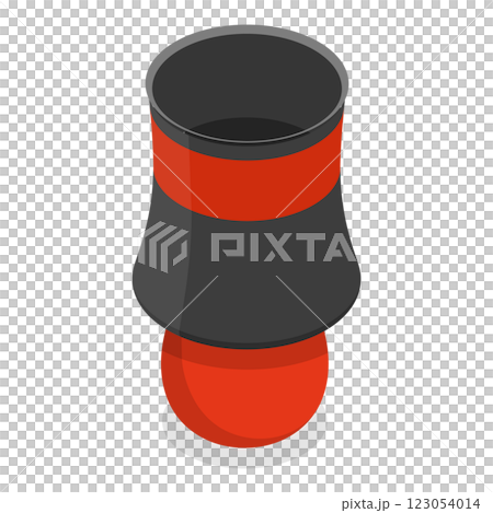 3D Isometric Flat  Set of Different Interior Lights. Item 1 123054014