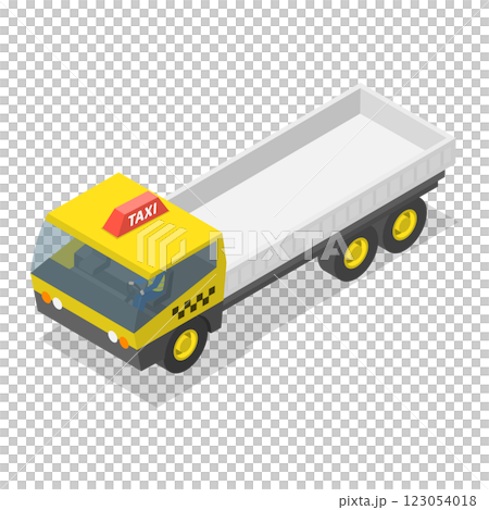 3D Isometric Flat Illustration of Taxi Collection. Item 1 3D Isometric Flat Illustration of Taxi Collection. Item 1 123054018