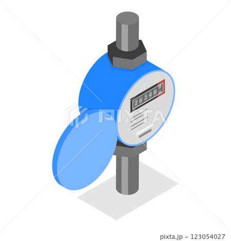 3D Isometric Flat Set of Tools Of Electrician. Item 4 3D Isometric Flat Set of Tools Of Electrician. Item 4 123054027