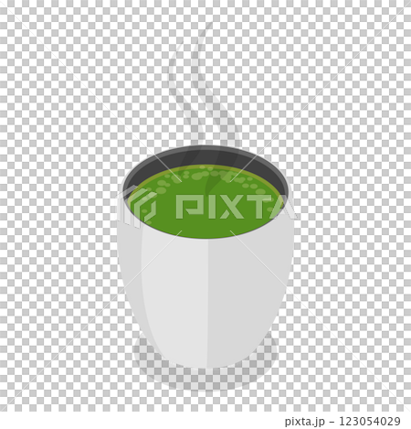 3D Isometric Flat  Set of Tea Types. Item 7 123054029