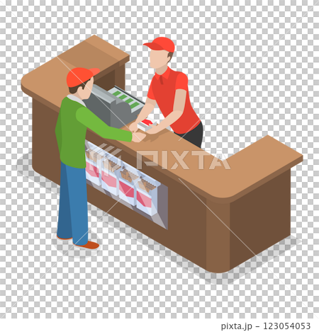 3D Isometric Flat Illustration of Tobacco Industry. Item 1 3D Isometric Flat Illustration of Tobacco Industry. Item 1 123054053