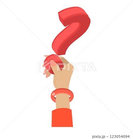 3D Isometric Flat  Illustration of FAQ. Item 4 123054094