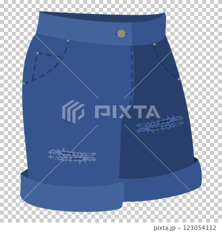 3D Isometric Flat  Set of Jeans Styles. Item 10 123054112