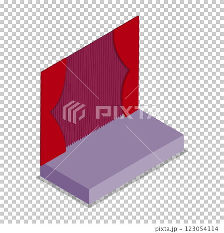 3D Isometric Flat Set of Opera Scenes. Item 6 3D Isometric Flat Set of Opera Scenes. Item 6 123054114