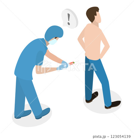 3D Isometric Flat  Illustration of Anesthesiology. Item 1 3D Isometric Flat  Illustration of Anesthesiology. Item 1 123054139