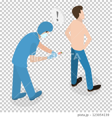 3D Isometric Flat  Illustration of Anesthesiology. Item 1 3D Isometric Flat  Illustration of Anesthesiology. Item 1 123054139