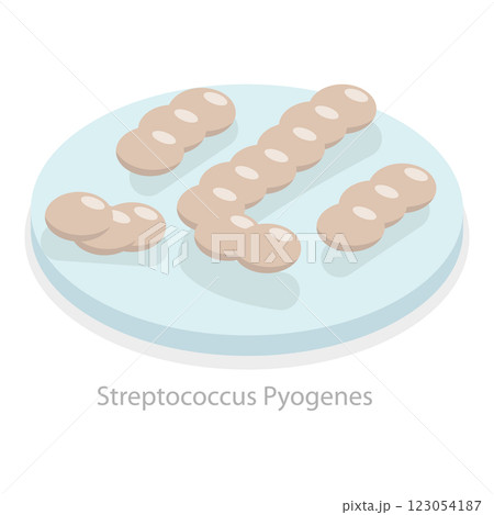 3D Isometric Flat Illustration of Upper Respiratory Tract Infection. Item 6 3D Isometric Flat Illustration of Upper Respiratory Tract Infection. Item 6 123054187