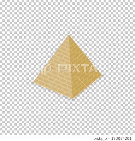 3D Isometric Flat  Set of Egypt Symbols. Item 5 123054201