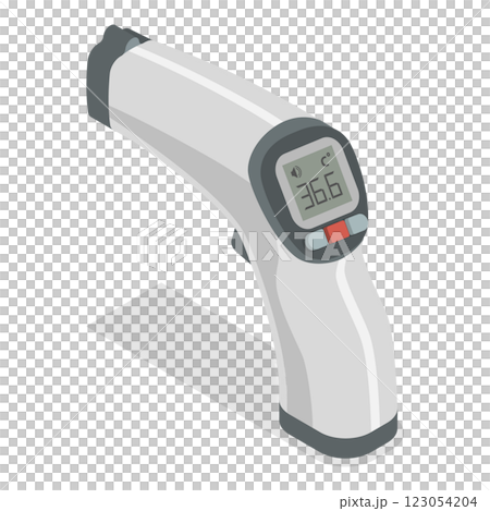 3D Isometric Flat Set of Thermometers. Item 4 3D Isometric Flat Set of Thermometers. Item 4 123054204