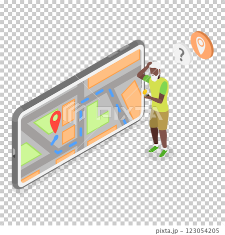 3D Isometric Flat  Illustration of Dementia. Item 6 123054205