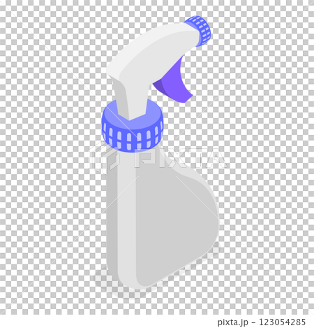 3D Isometric Flat  Icon of Detergent Product Plastic Bottles Set. Item 8 123054285