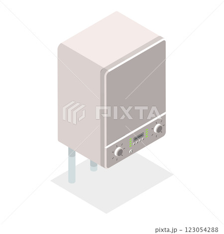 3D Isometric Flat Illustration of HVACS Systems. Item 8 3D Isometric Flat Illustration of HVACS Systems. Item 8 123054288