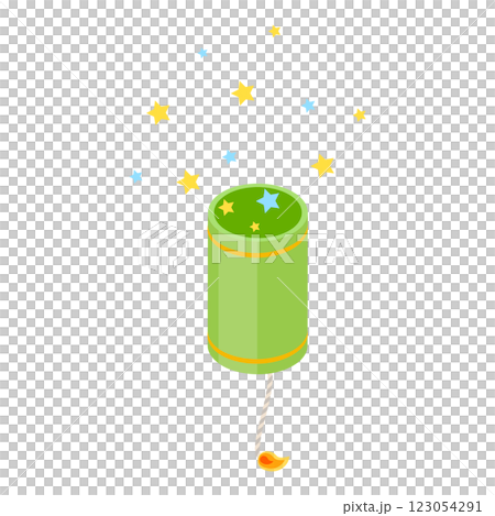 3D Isometric Flat  Icon of Firecrackers Set. Item 8 123054291