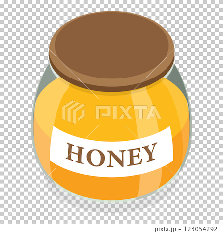 3D Isometric Flat  Set of Beekeeping. Item 8 123054292