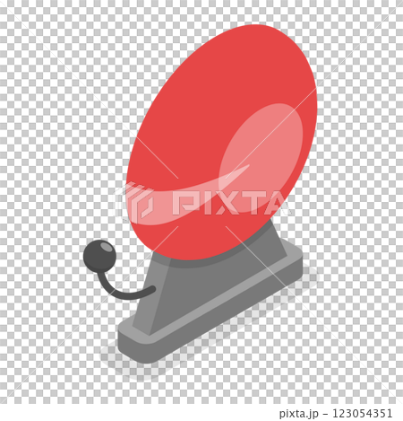 3D Isometric Flat Set of Fire Alarm Equipment. Item 9 3D Isometric Flat Set of Fire Alarm Equipment. Item 9 123054351