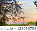 夕焼けの風景 123056754
