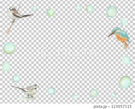 用水彩畫的野生鳥類背景 123057115