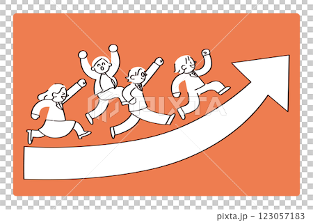 Illustrations showing people's skill development and growth Illustrations showing people's skill development and growth 123057183