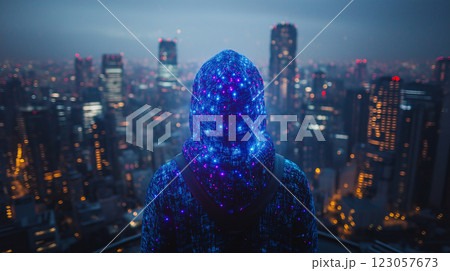 サイバー犯罪のイメージ 123057673