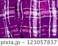 チェック柄の紫背景イラスト 123057837