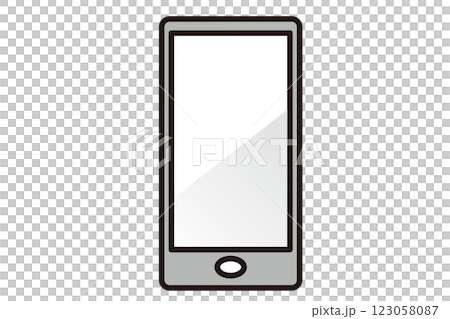 簡單的智慧型手機黑白圖標 123058087