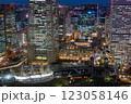 みなとみらい　冬の夕暮れ 123058146