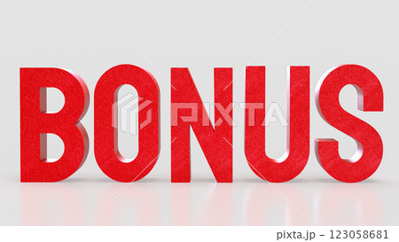 Bonus for Reword for Job or Business concept 3d Rendering. Bonus for Reword for Job or Business concept 3d Rendering. 123058681