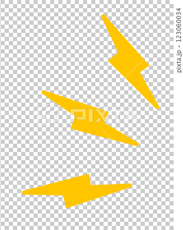 アイコン（サンダー3本）イエロー 123060034