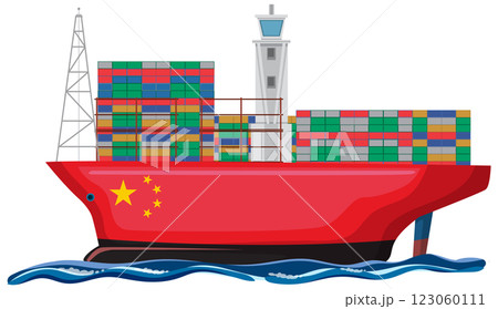 Global Trade and Shipping Illustration Global Trade and Shipping Illustration 123060111