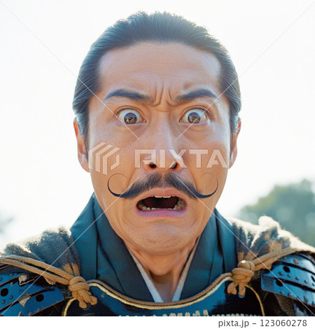 動揺する侍 123060278