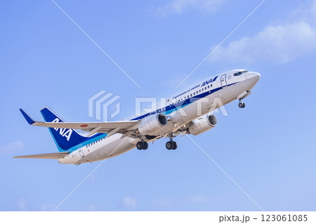 仙台国際空港を離陸した飛行機 仙台国際空港を離陸した飛行機 123061085