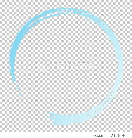 Brush-drawn circular frame material, circle, stroke Brush-drawn circular frame material, circle, stroke 123061402