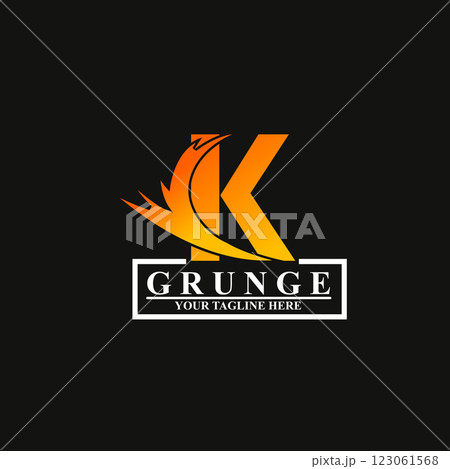 thunder esport with initial letter k logo 123061568