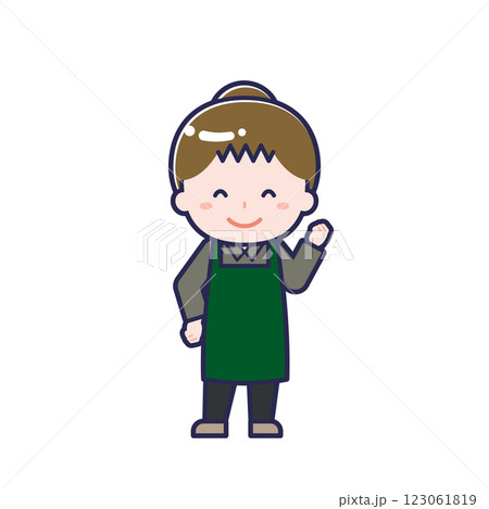 カフェ店員/女性 04 カフェ店員/女性 04 123061819