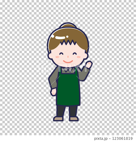 カフェ店員/女性 04 カフェ店員/女性 04 123061819