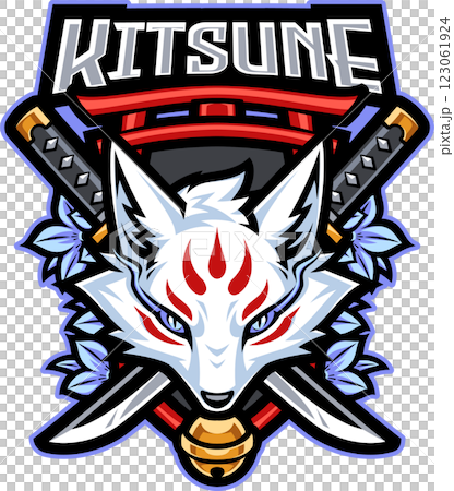 Kitsune head mascot Kitsune head mascot 123061924