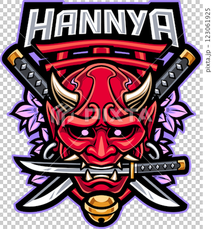 Hannya head mascot 123061925