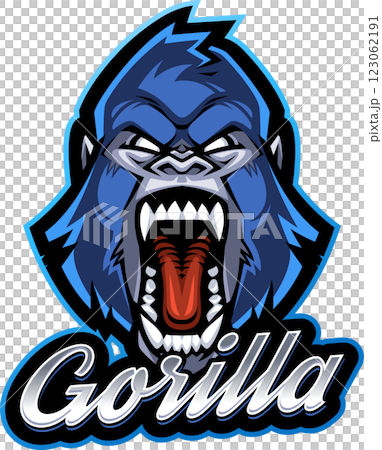 Gorilla head mascot Gorilla head mascot 123062191