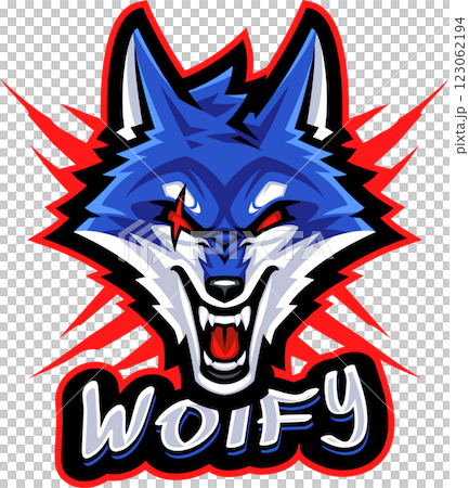Wolf head mascot 123062194