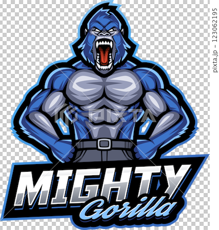Mighty gorilla mascot 123062195