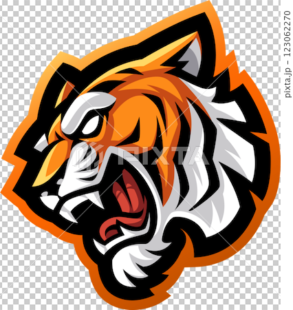 Tiger head mascot 123062270