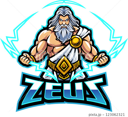 Zeus mascot logo Zeus mascot logo 123062321