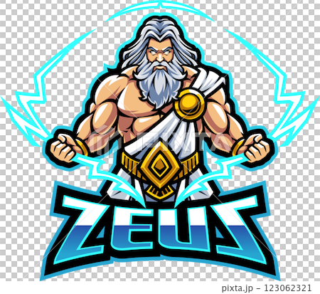 Zeus mascot logo Zeus mascot logo 123062321