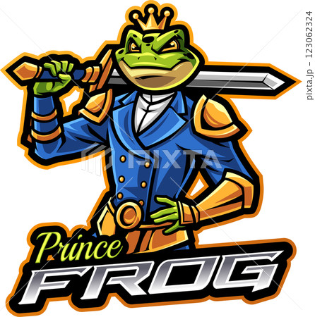 Prince frog mascot 123062324