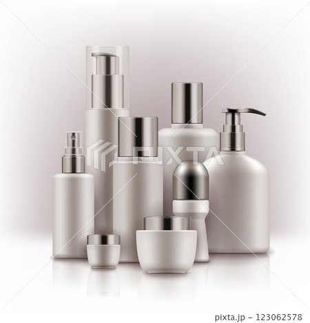 Blank templates of cosmetic products 123062578