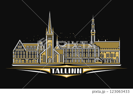 Vector illustration of Tallinn Vector illustration of Tallinn 123063433