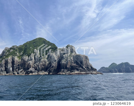 五島列島 男女群島の柱状節理 五島列島 男女群島の柱状節理 123064619